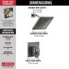 DELTA Trillian 17 Series H2Okinetic Shower Only Trim — Lumicoat® Black Stainless