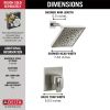 DELTA Trillian 17 Series H2Okinetic Shower Only Trim — Lumicoat® Stainless