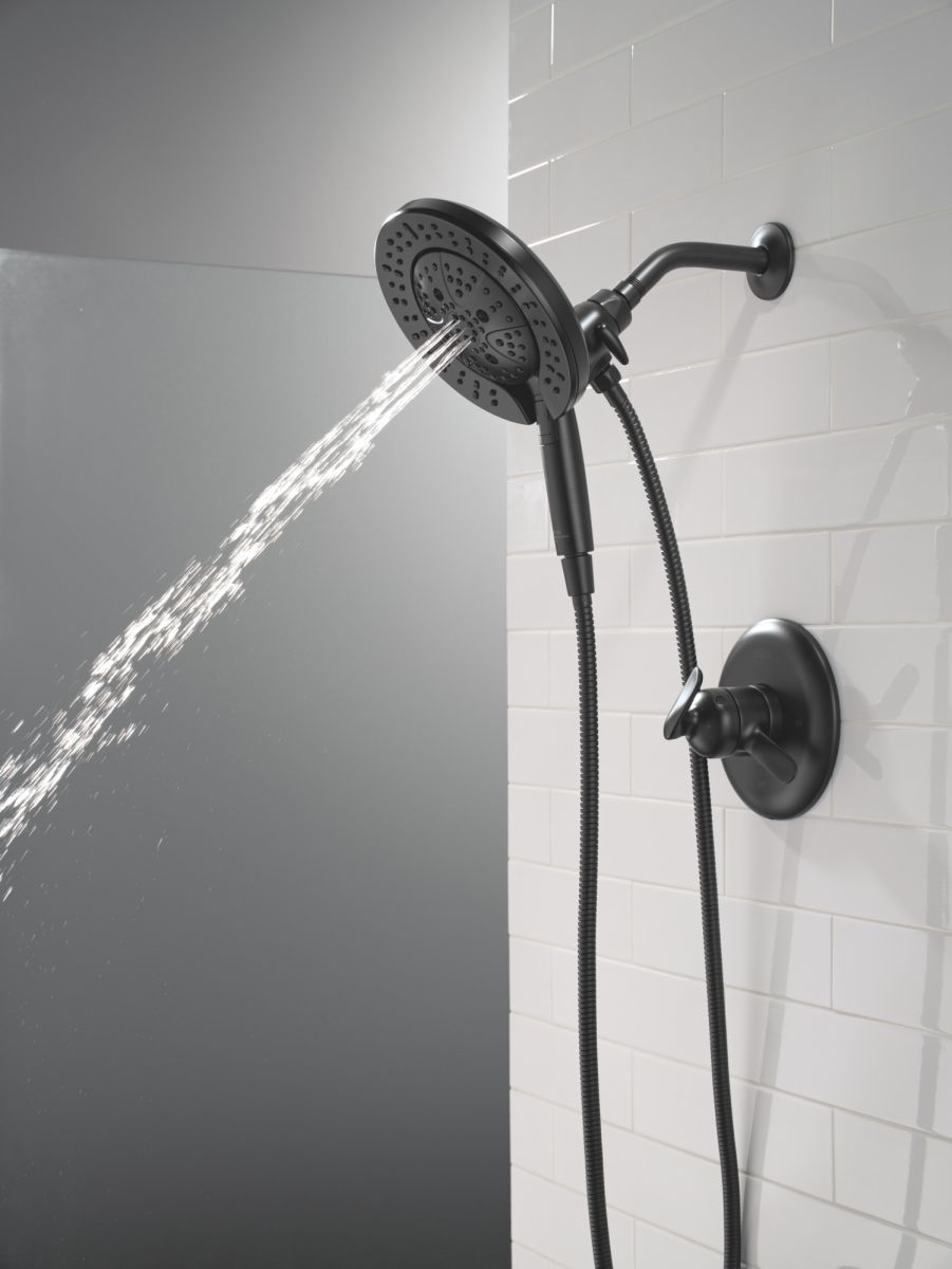 DELTA Bonacci 17 Series Shower Trim with In2ition Shower Head — Matte Black