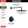 DELTA Bonacci 17 Series Shower Trim — Matte Black