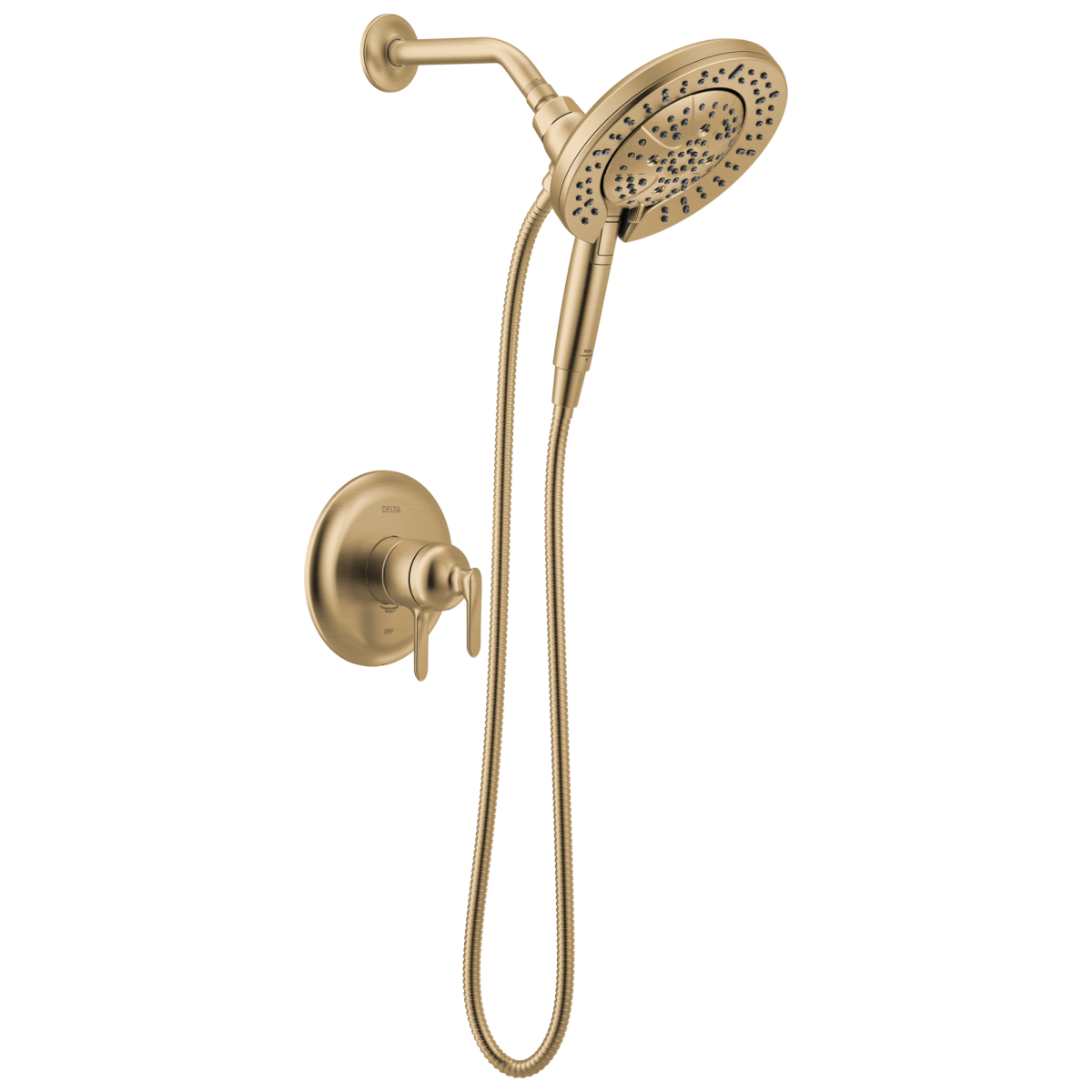 DELTA Bonacci 17 Series Shower Trim with In2ition Shower Head — Lumicoat® Champagne Bronze