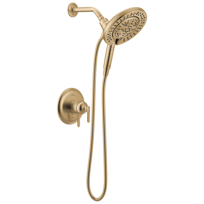 DELTA Bonacci 17 Series Shower Trim with In2ition Shower Head — Lumicoat® Champagne Bronze