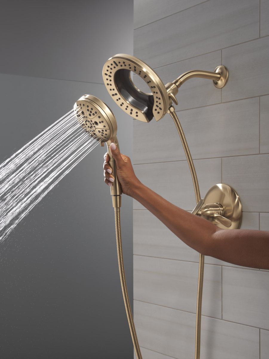 DELTA Bonacci 17 Series Shower Trim with In2ition Shower Head — Lumicoat® Champagne Bronze