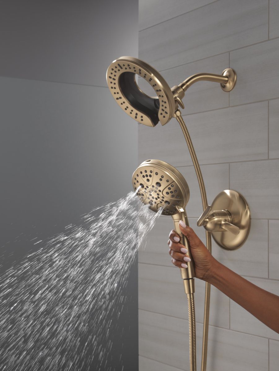 DELTA Bonacci 17 Series Shower Trim with In2ition Shower Head — Lumicoat® Champagne Bronze