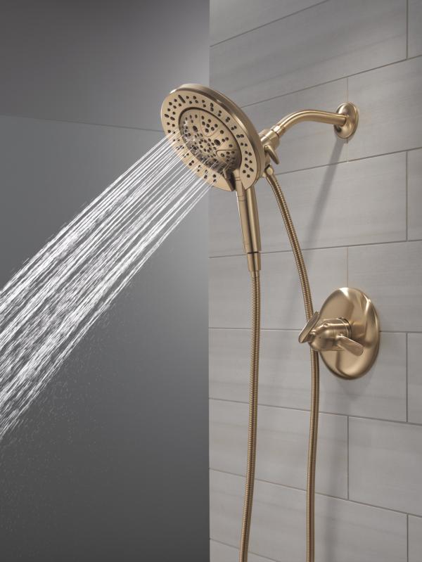 DELTA Bonacci 17 Series Shower Trim with In2ition Shower Head — Lumicoat® Champagne Bronze