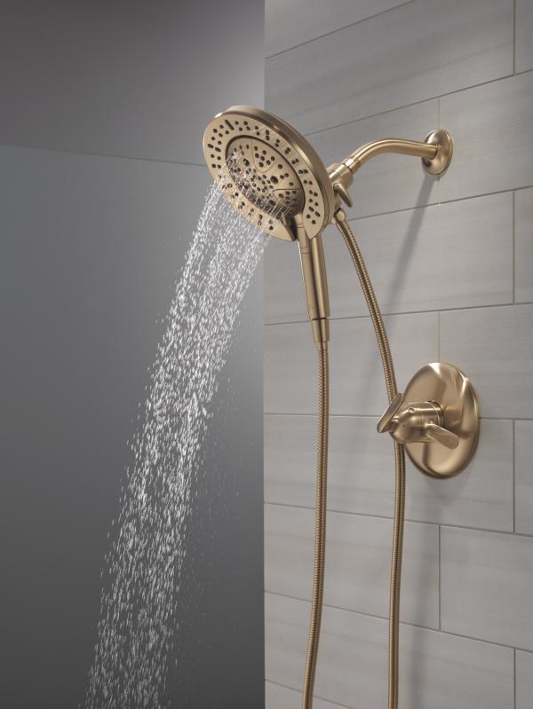 DELTA Bonacci 17 Series Shower Trim with In2ition Shower Head — Lumicoat® Champagne Bronze