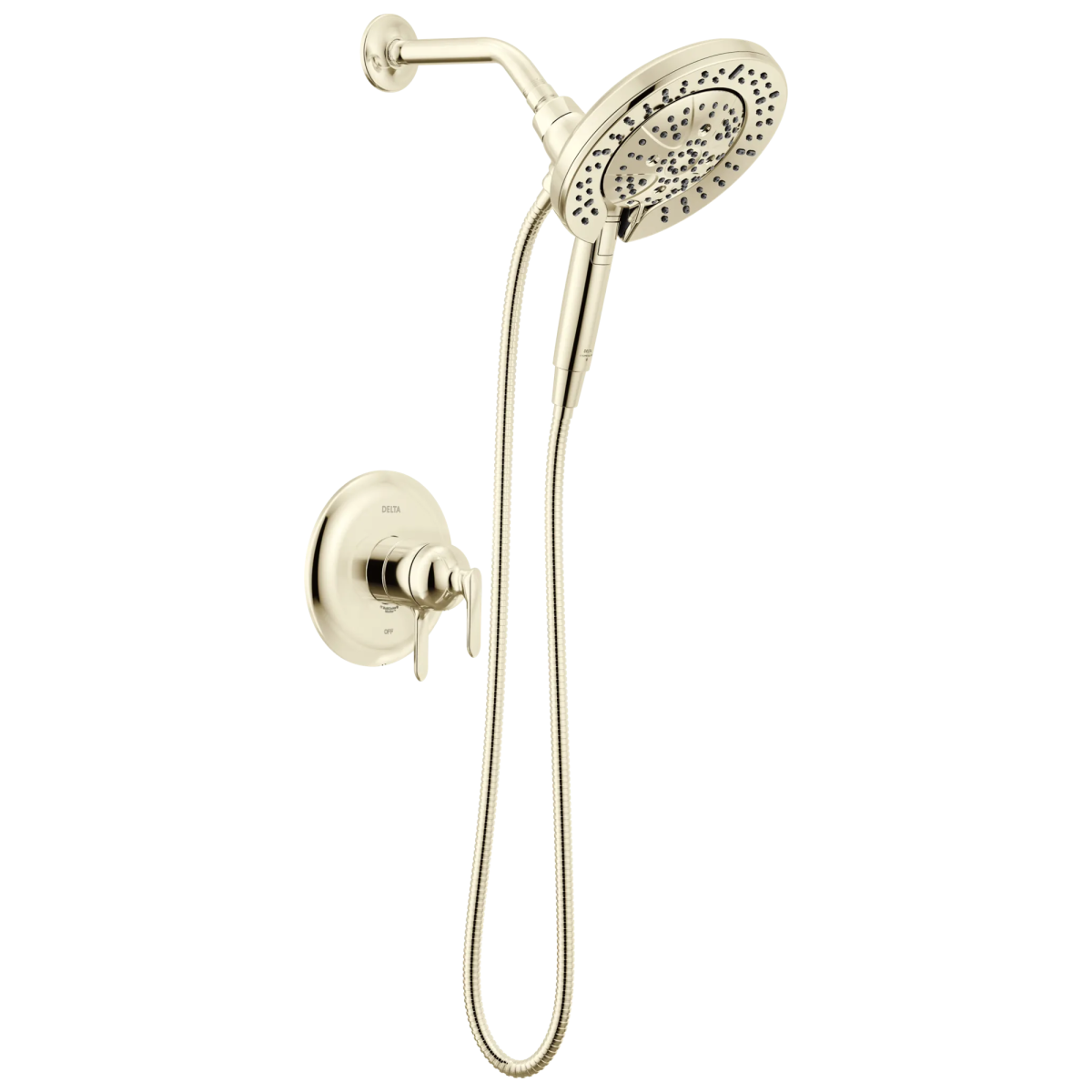 DELTA Bonacci 17 Series Shower Trim with In2ition Shower Head — Lumicoat® Polished Nickel