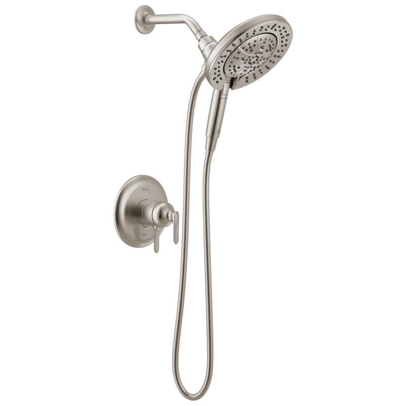 DELTA Bonacci 17 Series Shower Trim with In2ition Shower Head — Lumicoat® Stainless