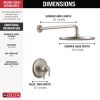 DELTA Bonacci 17 Series Shower Trim — Lumicoat® Stainless