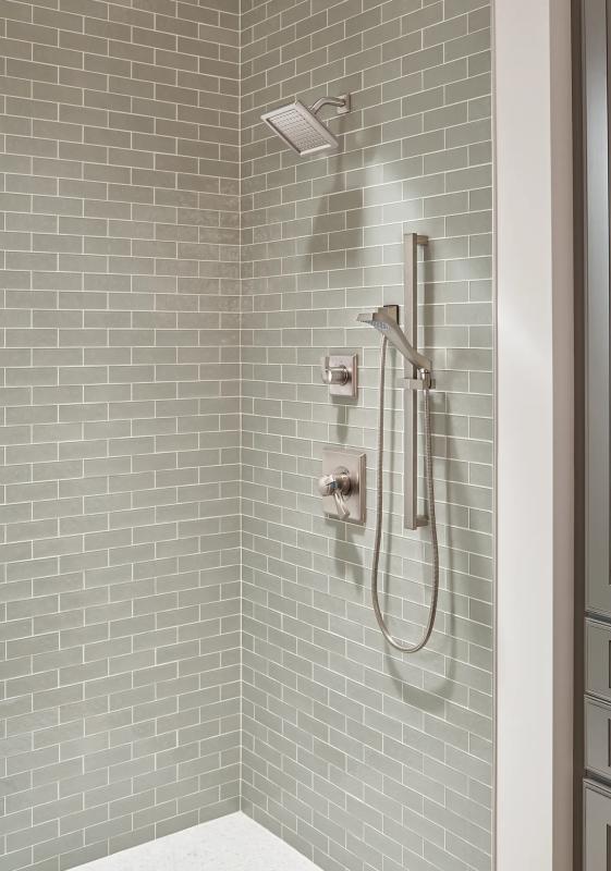 DELTA Dryden Premium Single-Setting Slide Bar Hand Shower — Stainless