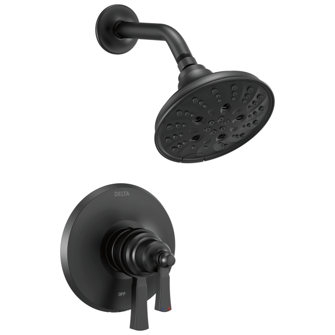 DELTA Dorval Monitor 17 Series Shower Trim — Matte Black