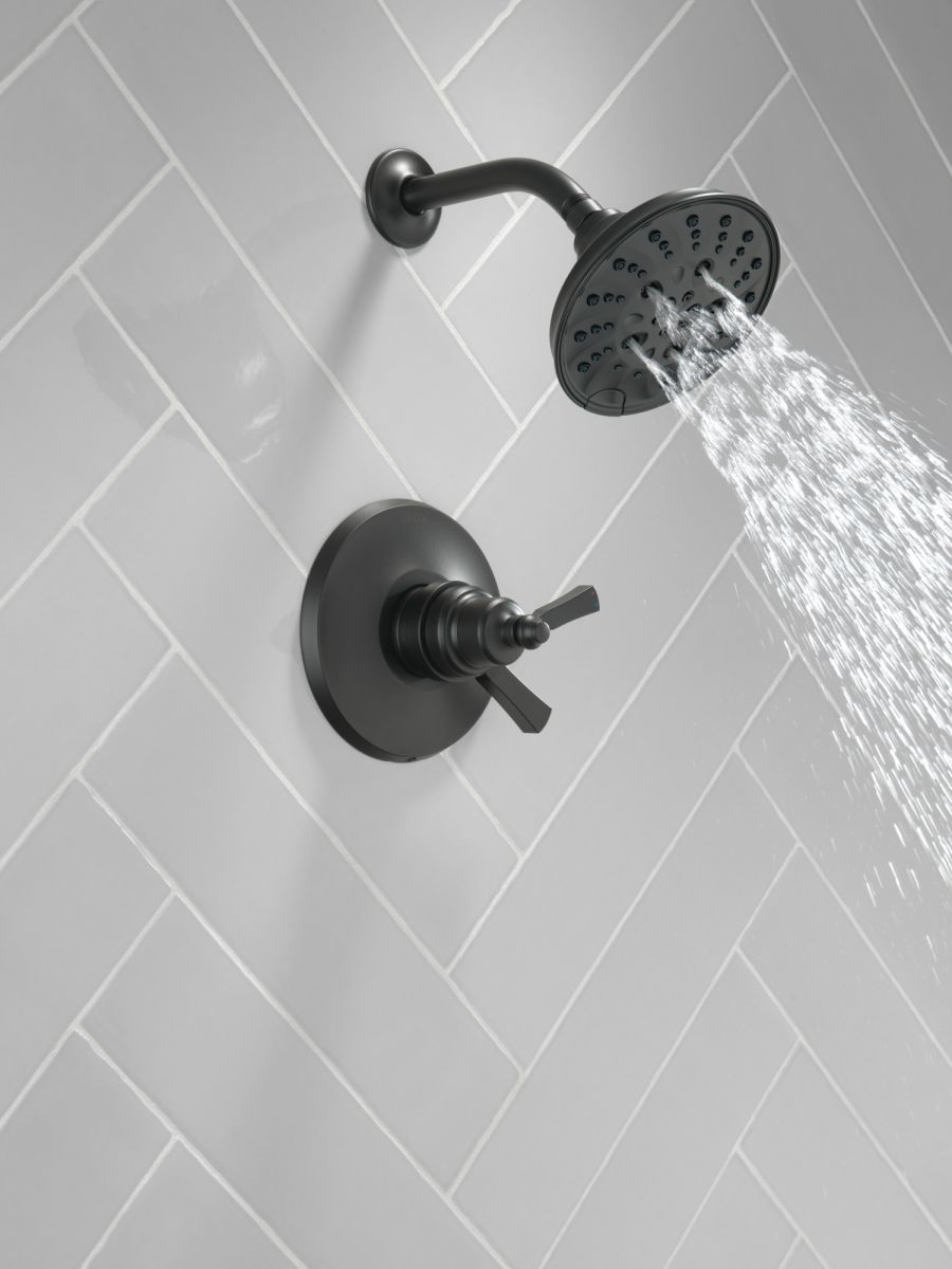DELTA Dorval Monitor 17 Series Shower Trim — Matte Black