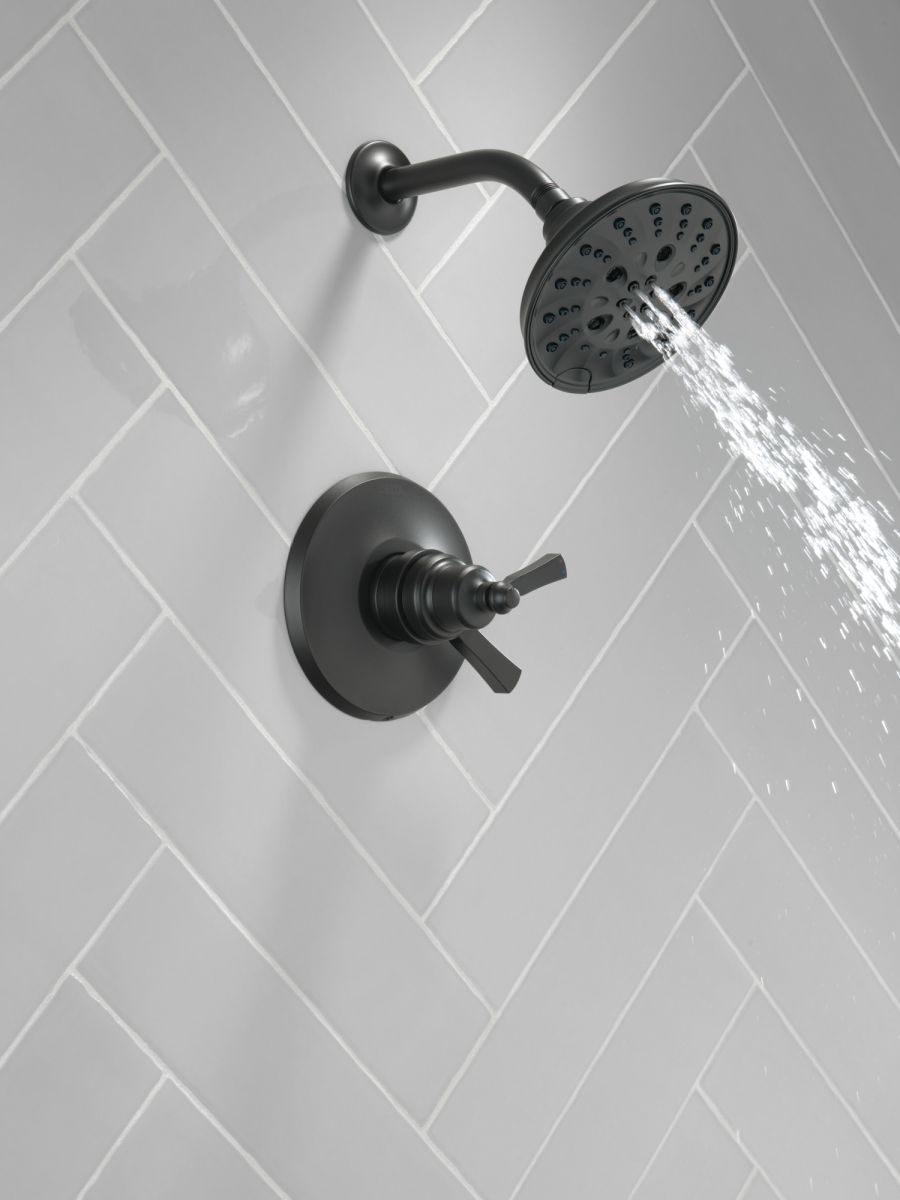 DELTA Dorval Monitor 17 Series Shower Trim — Matte Black