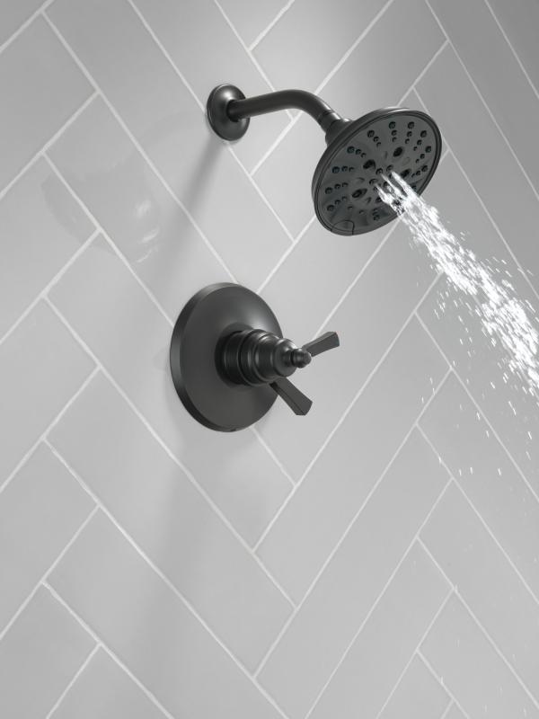 DELTA Dorval Monitor 17 Series Shower Trim — Matte Black
