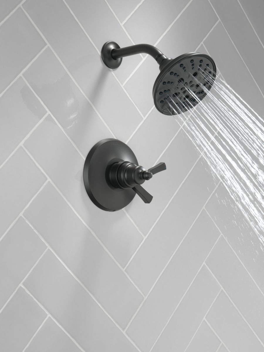 DELTA Dorval Monitor 17 Series Shower Trim — Matte Black