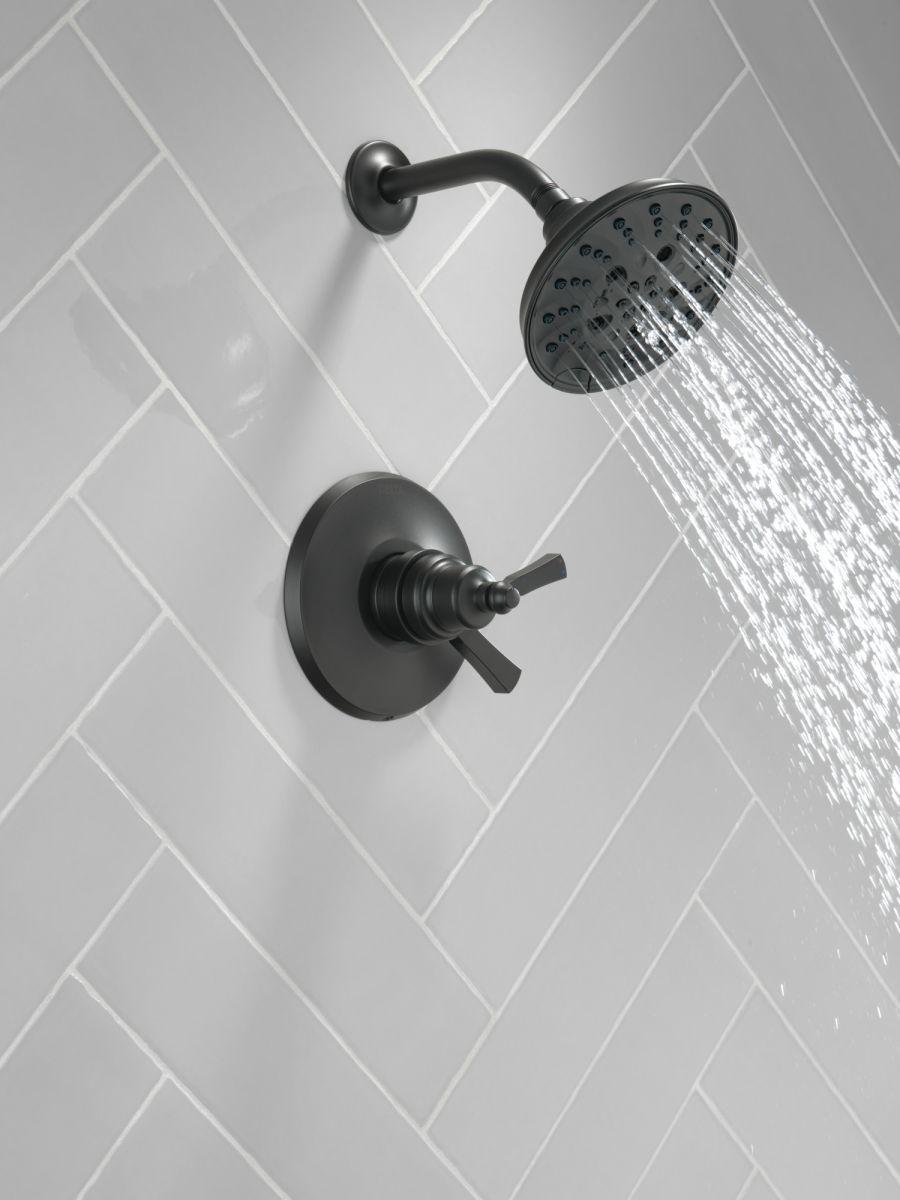DELTA Dorval Monitor 17 Series Shower Trim — Matte Black