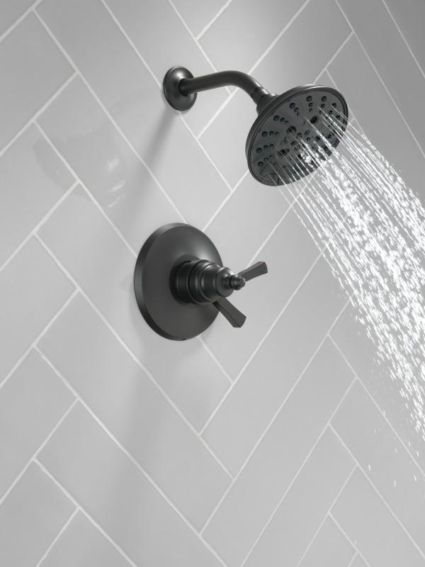 DELTA Dorval Monitor 17 Series Shower Trim — Matte Black