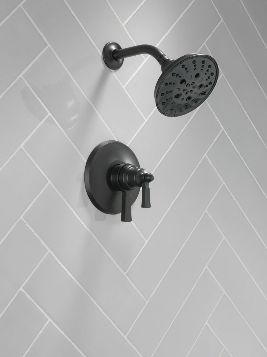 DELTA Dorval Monitor 17 Series Shower Trim — Matte Black