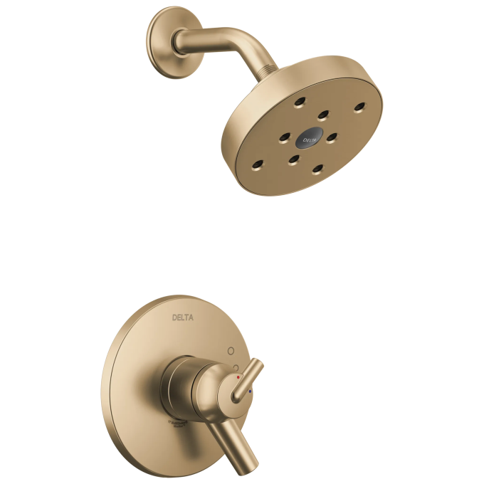 DELTA Trinsic Monitor 17 Series H2OKINETIC Shower Trim — Champagne Bronze
