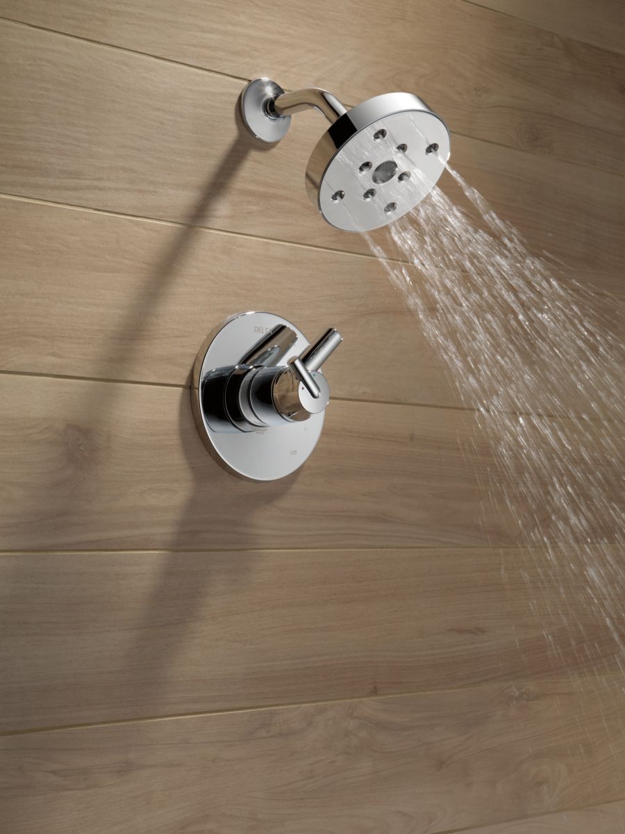 DELTA Trinsic Monitor 17 Series H2OKINETIC Shower Trim — Chrome