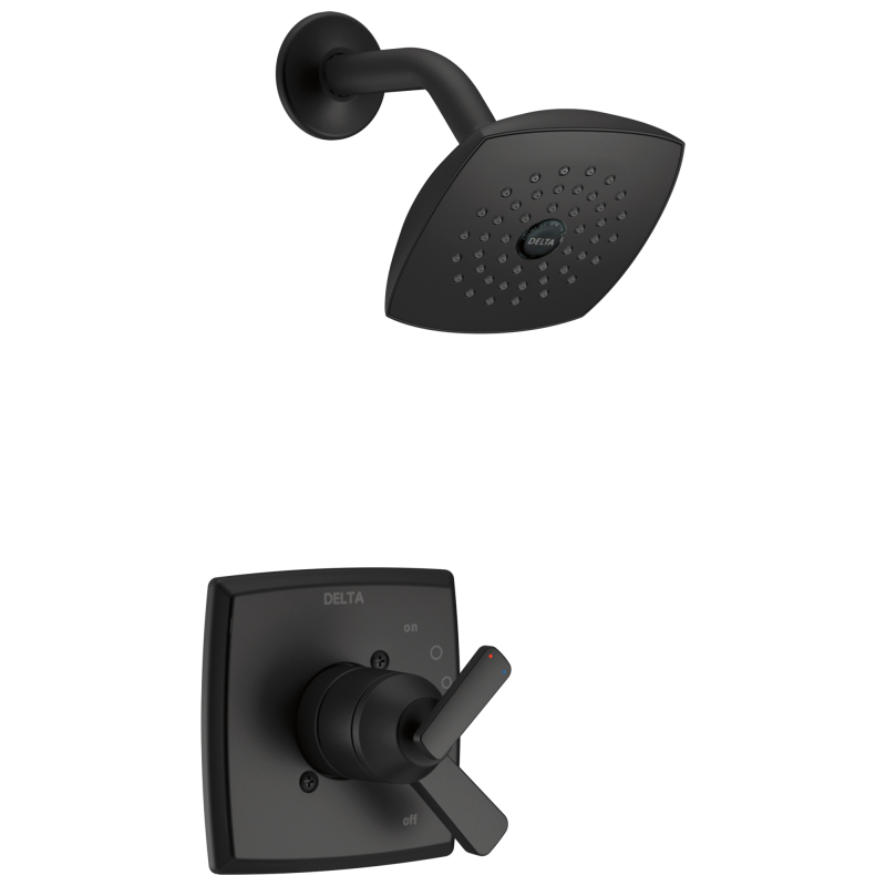 DELTA Ashlyn Monitor 17 Series Shower Trim — Matte Black