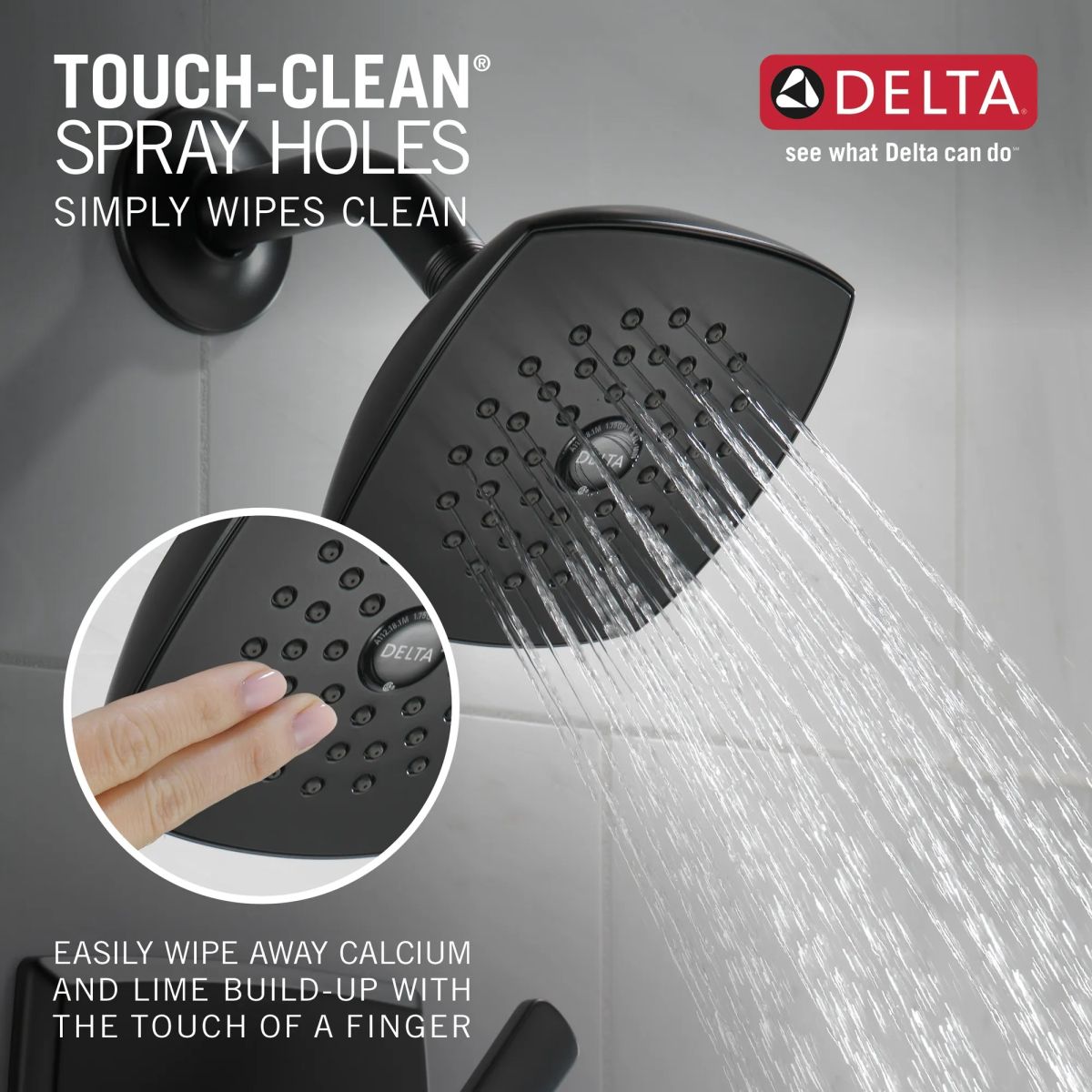 DELTA Ashlyn Monitor 17 Series Shower Trim — Matte Black