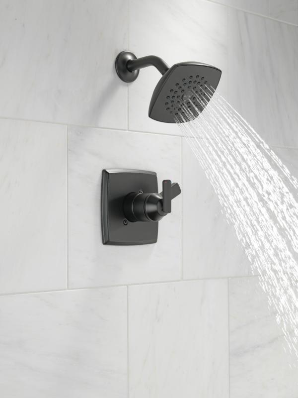 DELTA Ashlyn Monitor 17 Series Shower Trim — Matte Black