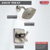 DELTA Ashlyn Monitor 17 Series Shower Trim — Stainless