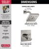 DELTA Ara Monitor 17 Series H2OKINETIC Shower Trim — Stainless