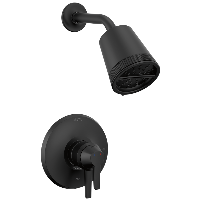 DELTA Galeon 17 Series Shower Trim with Cylinder SH — Matte Black