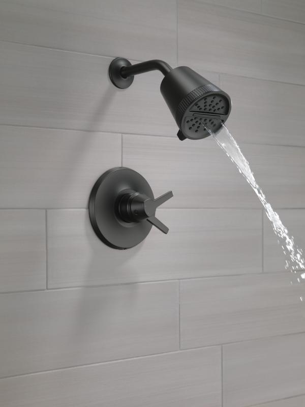 DELTA Galeon 17 Series Shower Trim with Cylinder SH — Matte Black