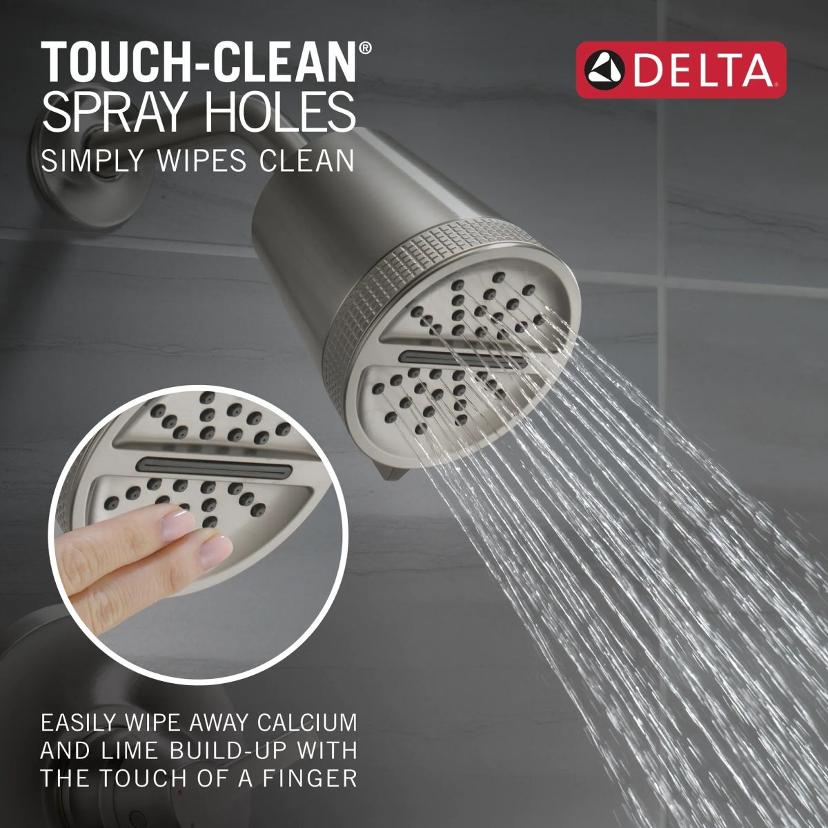 DELTA Galeon 17 Series Shower Trim with Cylinder SH — Lumicoat® Stainless