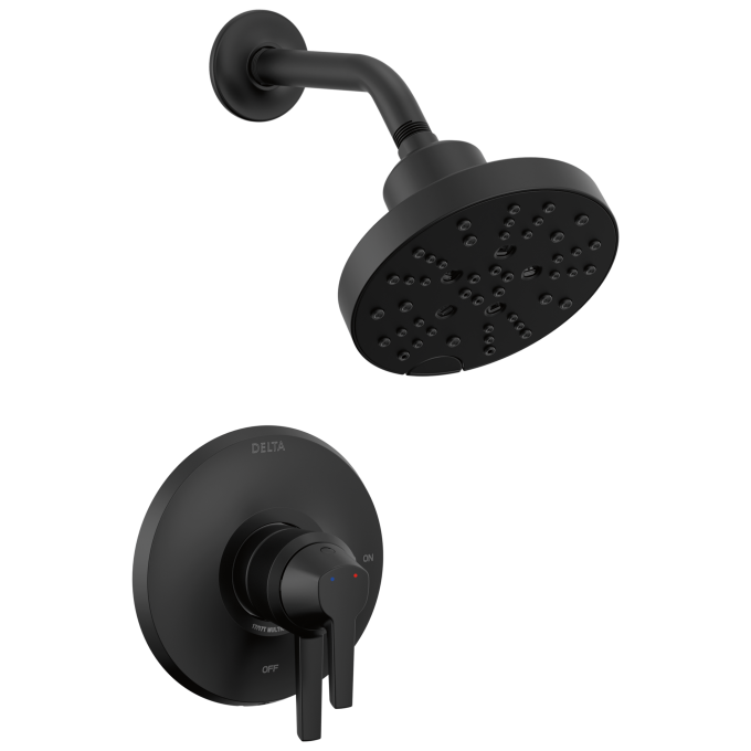 DELTA Galeon 17 Series Shower Trim with H2OKinetic — Matte Black