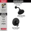 DELTA Galeon 17 Series Shower Trim with H2OKinetic — Matte Black