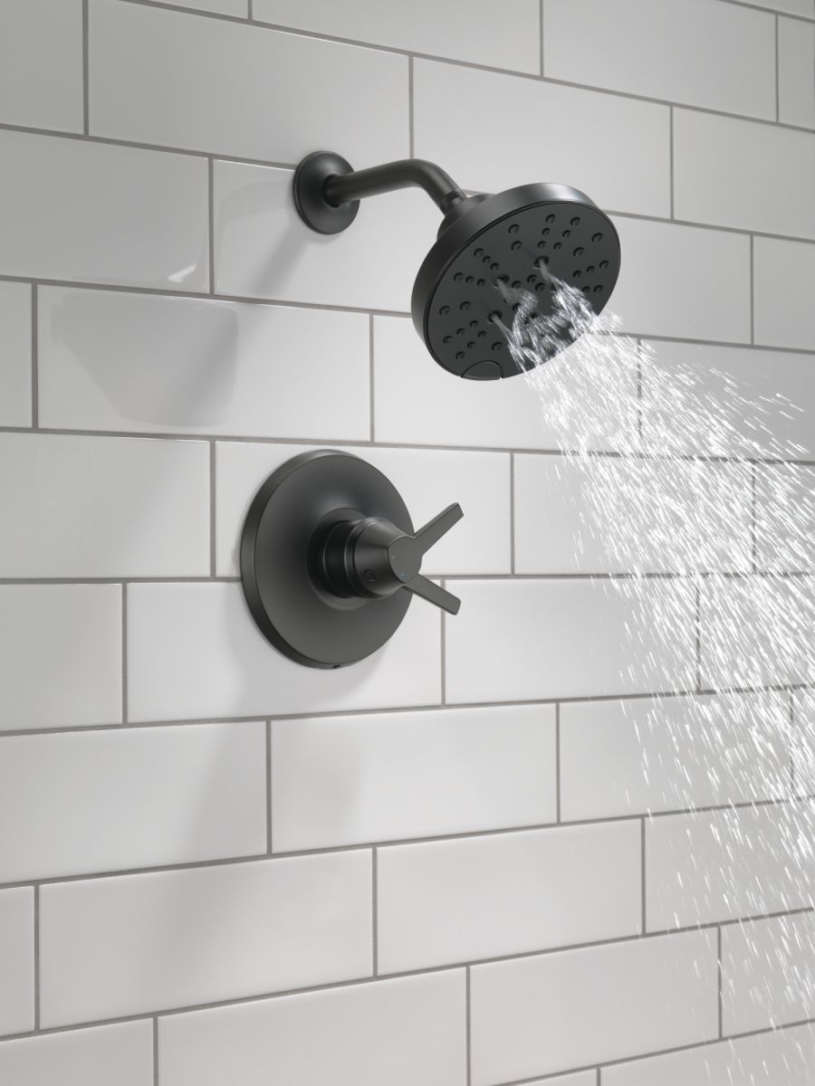 DELTA Galeon 17 Series Shower Trim with H2OKinetic — Matte Black