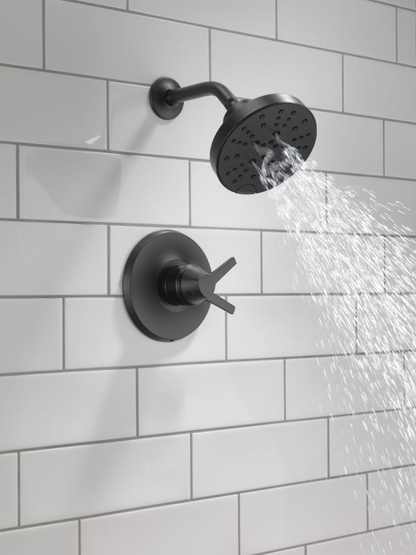 DELTA Galeon 17 Series Shower Trim with H2OKinetic — Matte Black
