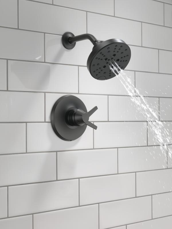 DELTA Galeon 17 Series Shower Trim with H2OKinetic — Matte Black
