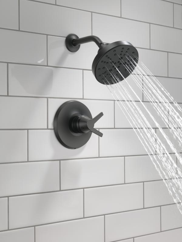 DELTA Galeon 17 Series Shower Trim with H2OKinetic — Matte Black