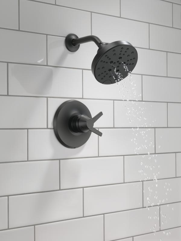 DELTA Galeon 17 Series Shower Trim with H2OKinetic — Matte Black