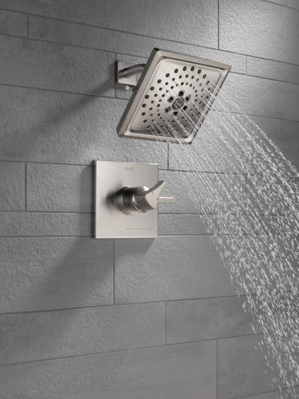 DELTA Zura Monitor 17 Series H2OKINETIC Shower Trim — Stainless