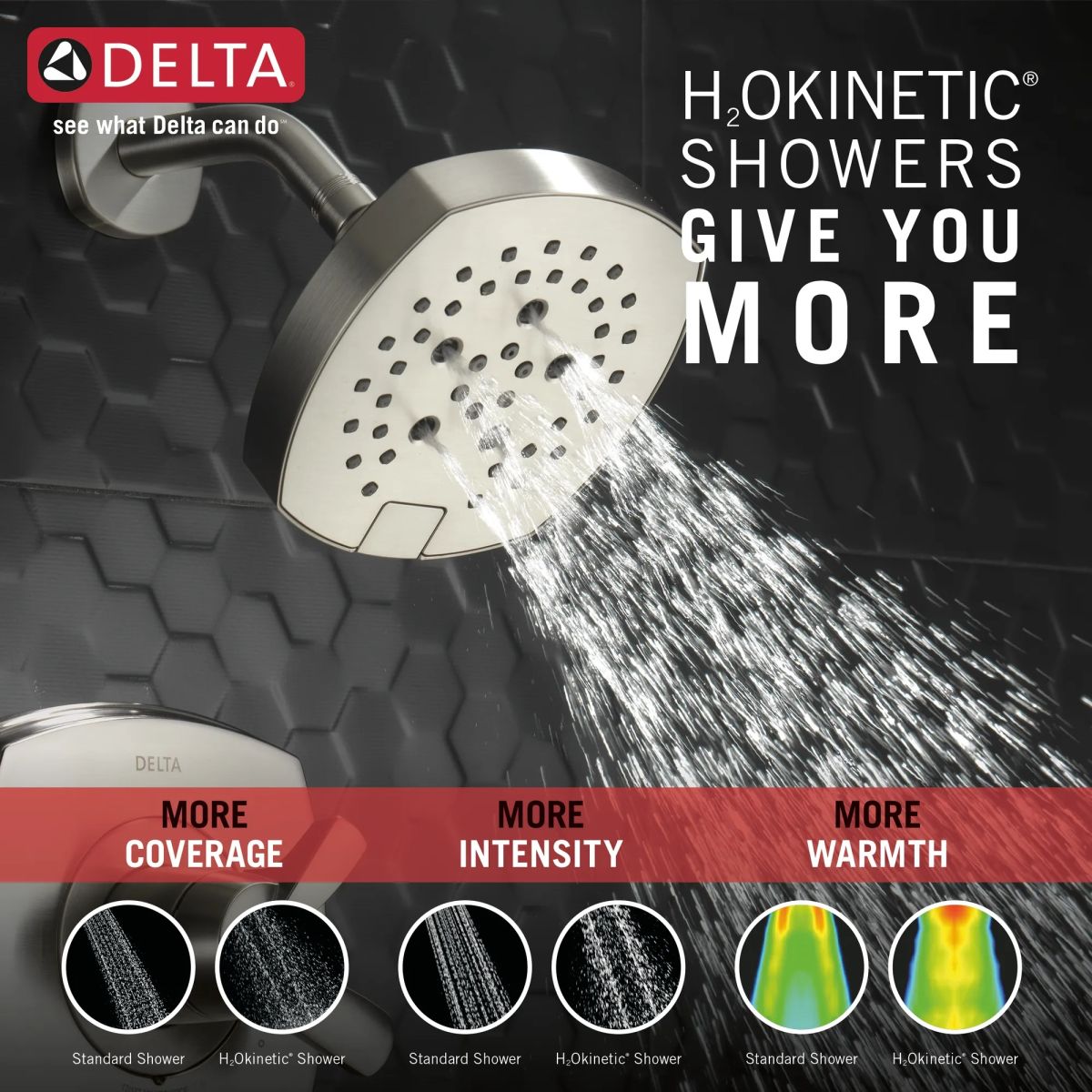 DELTA Stryke 17 Series Shower Only — Lumicoat® Stainless