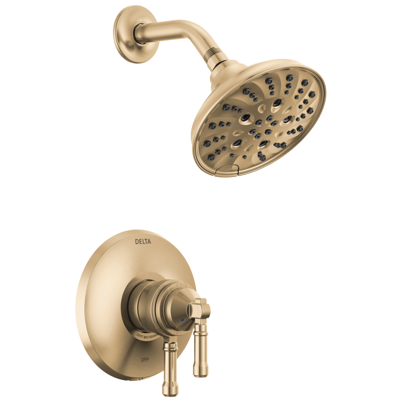 DELTA Broderick 17 Series Shower Trim — Lumicoat® Champagne Bronze