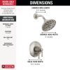 DELTA Broderick 17 Series Shower Trim — Lumicoat® Stainless