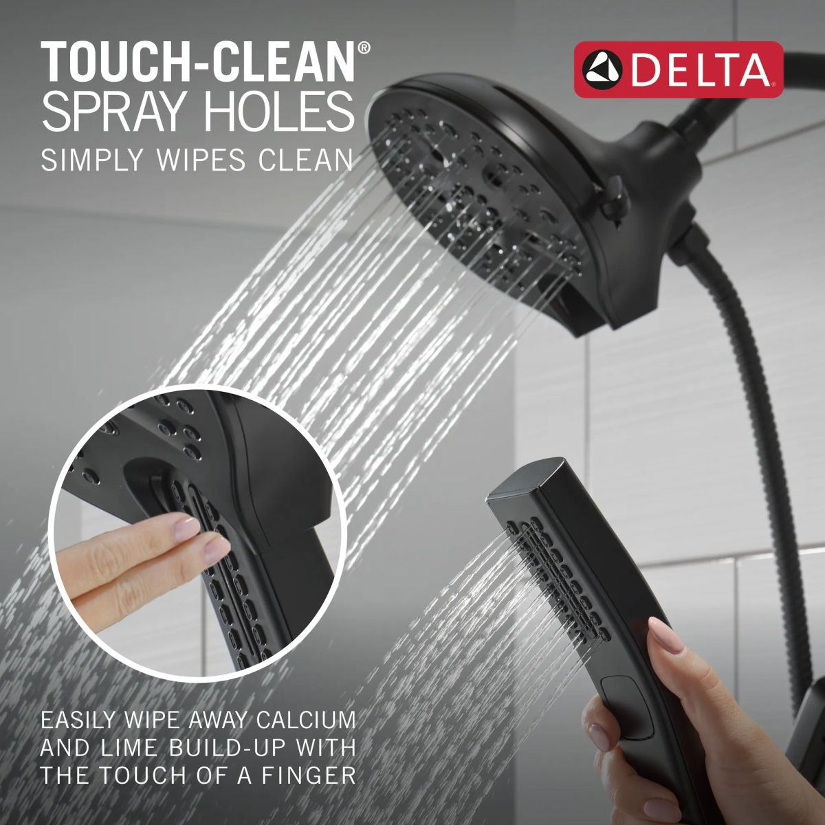DELTA Tetra 17 Series Shower Trim — Matte Black