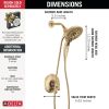 DELTA Tetra 17 Series Shower Trim — Lumicoat® Champagne Bronze
