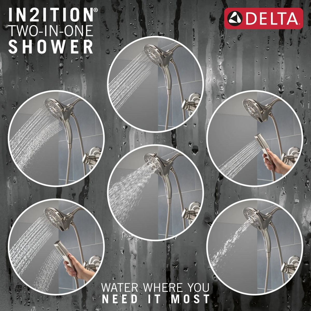 DELTA Tetra 17 Series Shower Trim — Lumicoat® Stainless