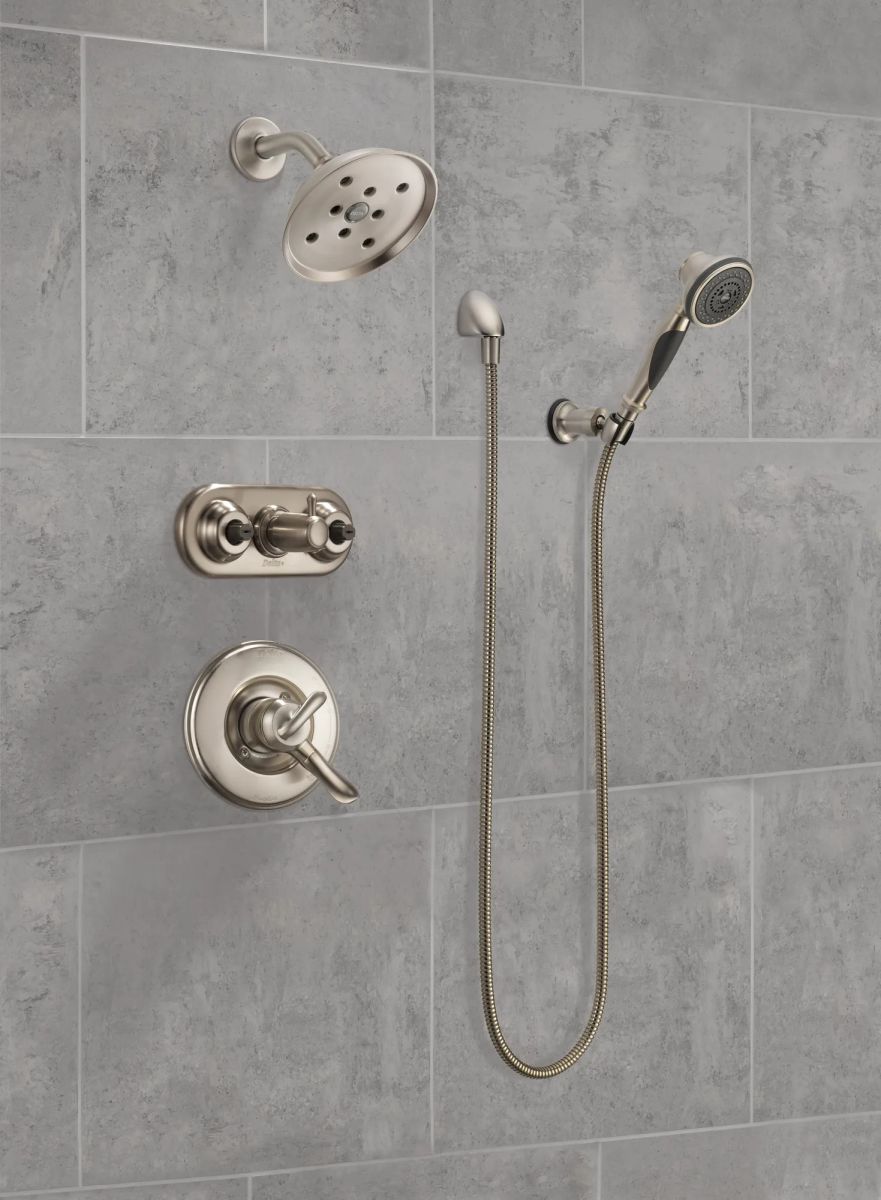 DELTA Other Premium Adjustable 3-Setting Wall Mount Hand Shower — Stainless