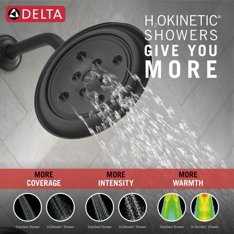 DELTA Cassidy 17 Series Shower Trim — Matte Black
