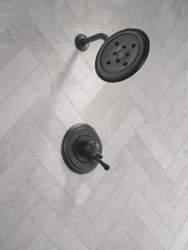 DELTA Cassidy 17 Series Shower Trim — Matte Black