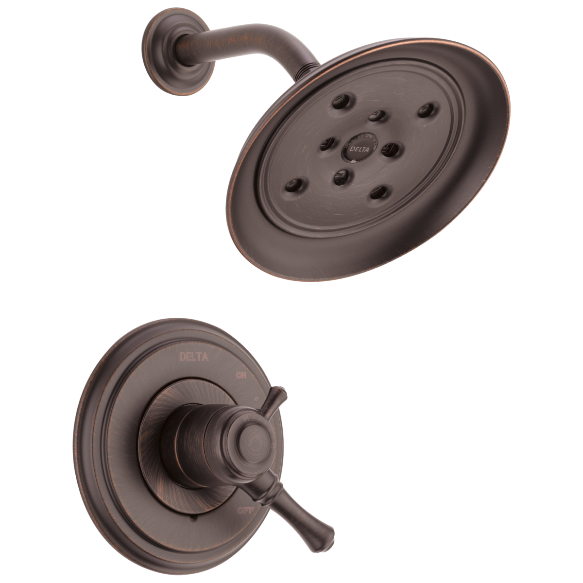 DELTA Cassidy Monitor 17 Series H2OKINETIC Shower Trim — Venetian Bronze